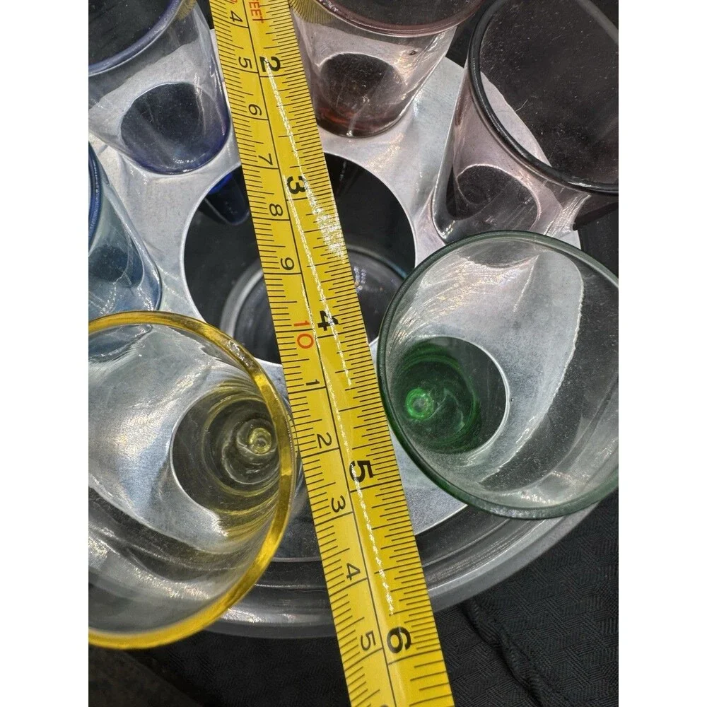 Vintage Tequilla / Vodka Chiller Decanter Ice Bicket Shot Glasses Set